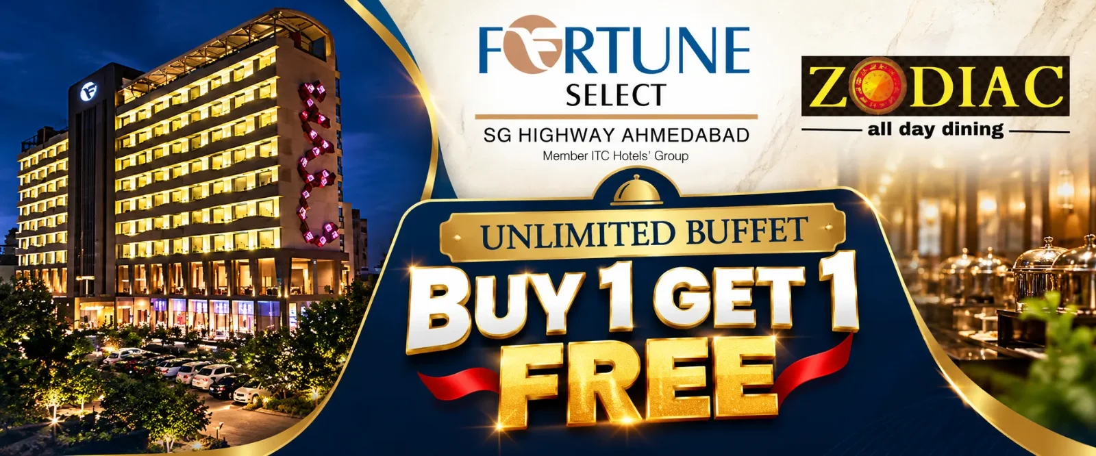 UNLIMITED BREAKFAST : Buy One & Get One Free.
